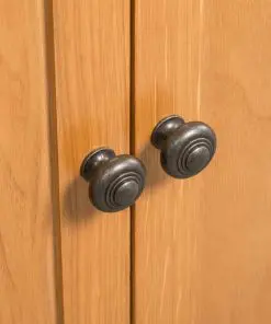 vidaXL Storage Cabinet 50x22x122 cm Solid Oak Wood