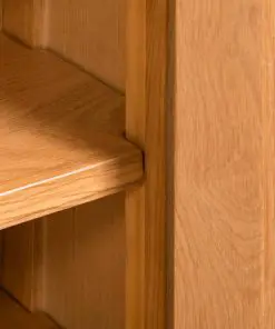 vidaXL Storage Cabinet 50x22x122 cm Solid Oak Wood