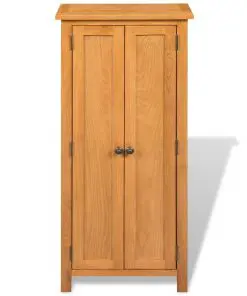 vidaXL Storage Cabinet 50x22x122 cm Solid Oak Wood