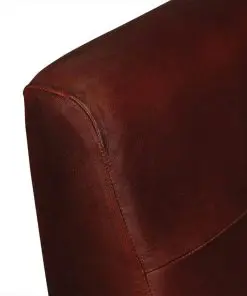 vidaXL Armchair Brown Real Leather