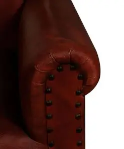 vidaXL Armchair Brown Real Leather