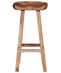 vidaXL Bar Stools 2 pcs Solid Acacia Wood