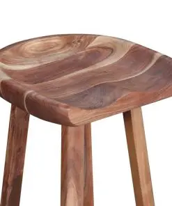 vidaXL Bar Stools 2 pcs Solid Acacia Wood