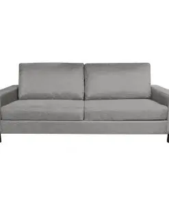 vidaXL 3-Seater Sofa Light Grey Fabric