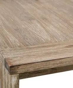 vidaXL Coffee Table Solid Brushed Acacia Wood 110x60x40 cm