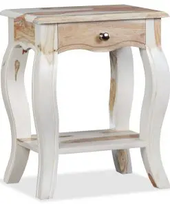 vidaXL Bedside Cabinet Solid Sheesham Wood 40x30x50 cm