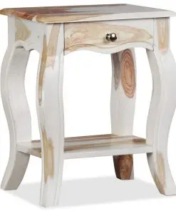 vidaXL Bedside Cabinet Solid Sheesham Wood 40x30x50 cm