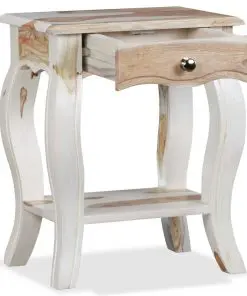 vidaXL Bedside Cabinet Solid Sheesham Wood 40x30x50 cm