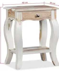vidaXL Bedside Cabinet Solid Sheesham Wood 40x30x50 cm