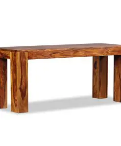 vidaXL Bench Solid Sheesham Wood 110x35x45 cm