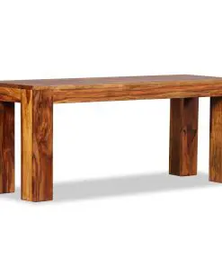 vidaXL Bench Solid Sheesham Wood 110x35x45 cm