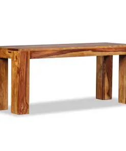 vidaXL Bench Solid Sheesham Wood 110x35x45 cm