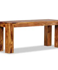 vidaXL Bench Solid Sheesham Wood 110x35x45 cm
