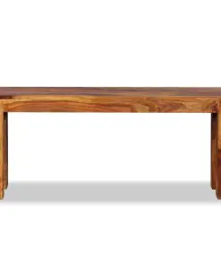 vidaXL Bench Solid Sheesham Wood 110x35x45 cm