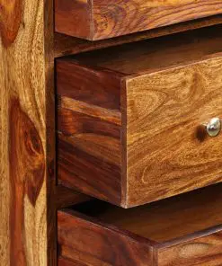 vidaXL Side Cabinet Solid Sheesham Wood 60x35x76 cm