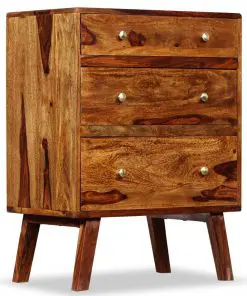 vidaXL Side Cabinet Solid Sheesham Wood 60x35x76 cm