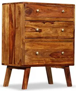 vidaXL Side Cabinet Solid Sheesham Wood 60x35x76 cm