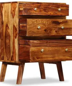 vidaXL Side Cabinet Solid Sheesham Wood 60x35x76 cm