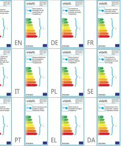 vidaXL Ceiling Lamp for 2 Bulbs E27 Black and Gold