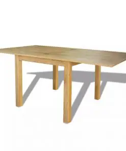 vidaXL Extendable Table Oak 170x85x75 cm