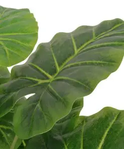 vidaXL Artificial Taro Plant with Pot 45 cm Green