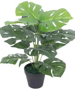 vidaXL Artificial Monstera Plant with Pot 45 cm Green