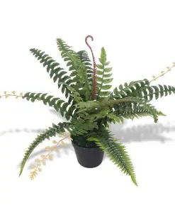 vidaXL Artificial Fern Plant with Pot 50 cm Green