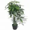vidaXL Artificial Fortune Tree Plant with Pot 85 cm Green