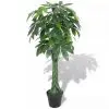vidaXL Artificial Fortune Tree Plant with Pot 145 cm Green