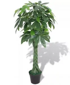 vidaXL Artificial Fortune Tree Plant with Pot 145 cm Green