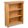 vidaXL 3-Tier Bookcase 70×22,5×82 cm Solid Oak Wood