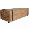 vidaXL Coffee Table Teak 110x45x35 cm