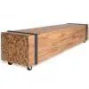 vidaXL TV Stand Teak 150x30x30 cm