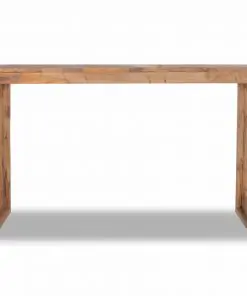 vidaXL Console Table Erosion Teak Wood 120x35x76 cm