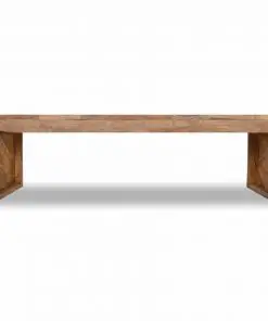 vidaXL TV Stand Erosion Teak 120x35x35 cm