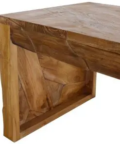 vidaXL TV Stand Erosion Teak 120x35x35 cm