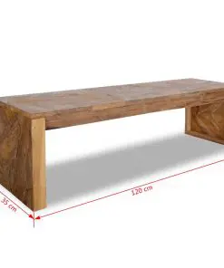 vidaXL TV Stand Erosion Teak 120x35x35 cm