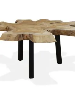 vidaXL Coffee Table Genuine Teak 80x70x38 cm