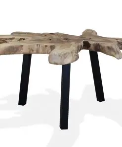 vidaXL Coffee Table Genuine Teak 80x70x38 cm