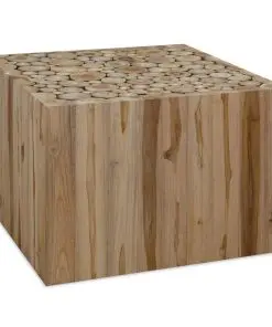 vidaXL Coffee Table Genuine Teak 50x50x35 cm