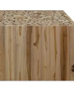 vidaXL Coffee Table Genuine Teak 50x50x35 cm