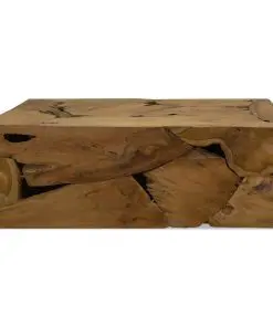 vidaXL Coffee Table 90x50x35 cm Genuine Teak Brown