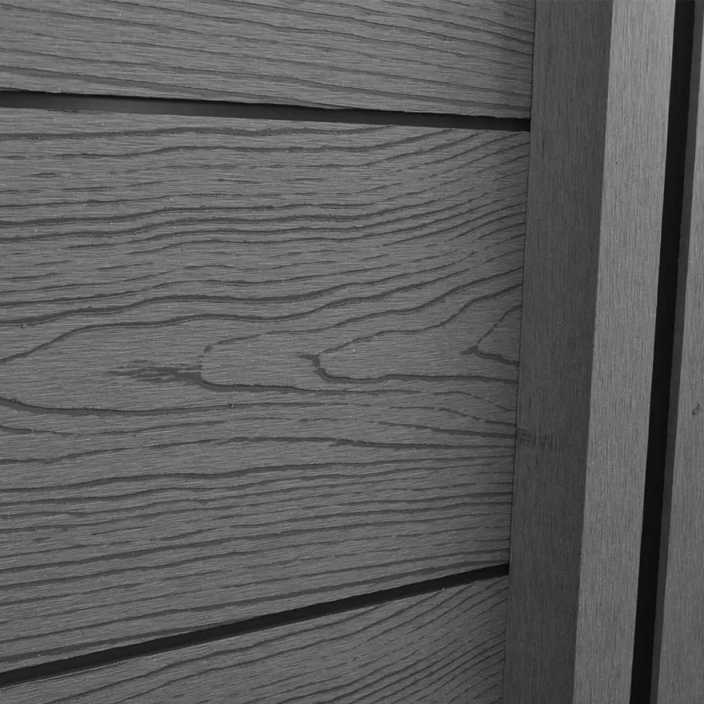 vidaXL Garden Fence Panels 2 pcs WPC 361 cm Grey