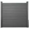 vidaXL Garden Fence Panels 3 pcs WPC 538 cm Grey