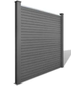 vidaXL Garden Fence Panels 3 pcs WPC 538 cm Grey