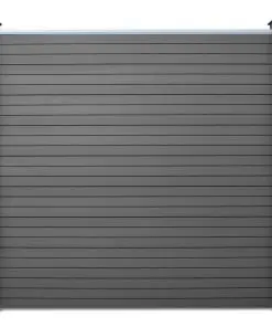 vidaXL Garden Fence Panels 4 pcs WPC 715 cm Grey