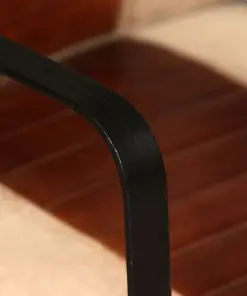 vidaXL Lounge Chair Brown Genuine Leather and Canvas