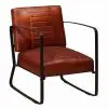 vidaXL Lounge Chair Brown Genuine Leather vidaXL Lounge Chair Brown Genuine Leather