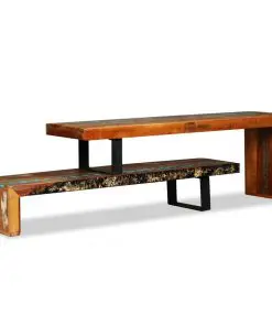 vidaXL TV Stand Solid Reclaimed Wood