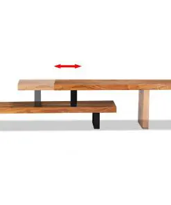 vidaXL TV Stand Solid Acacia Wood